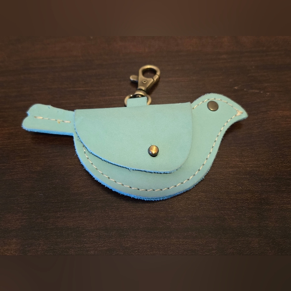 Portland Leather Mockingbird Keychain Mint🐦SOLD OUT COLOR